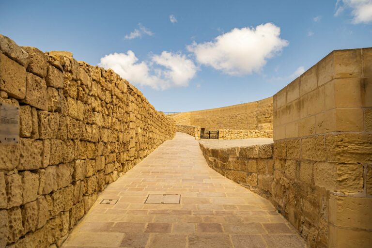 The fortifications of the Citadel in Victoria, Gozo