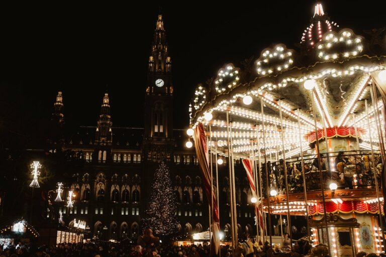 The Christmas market at Vienna's City Hall