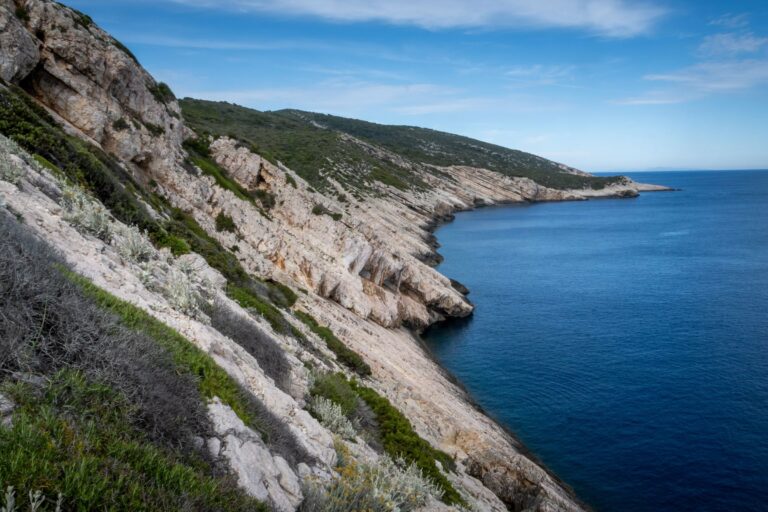 The rocky coast of Vis