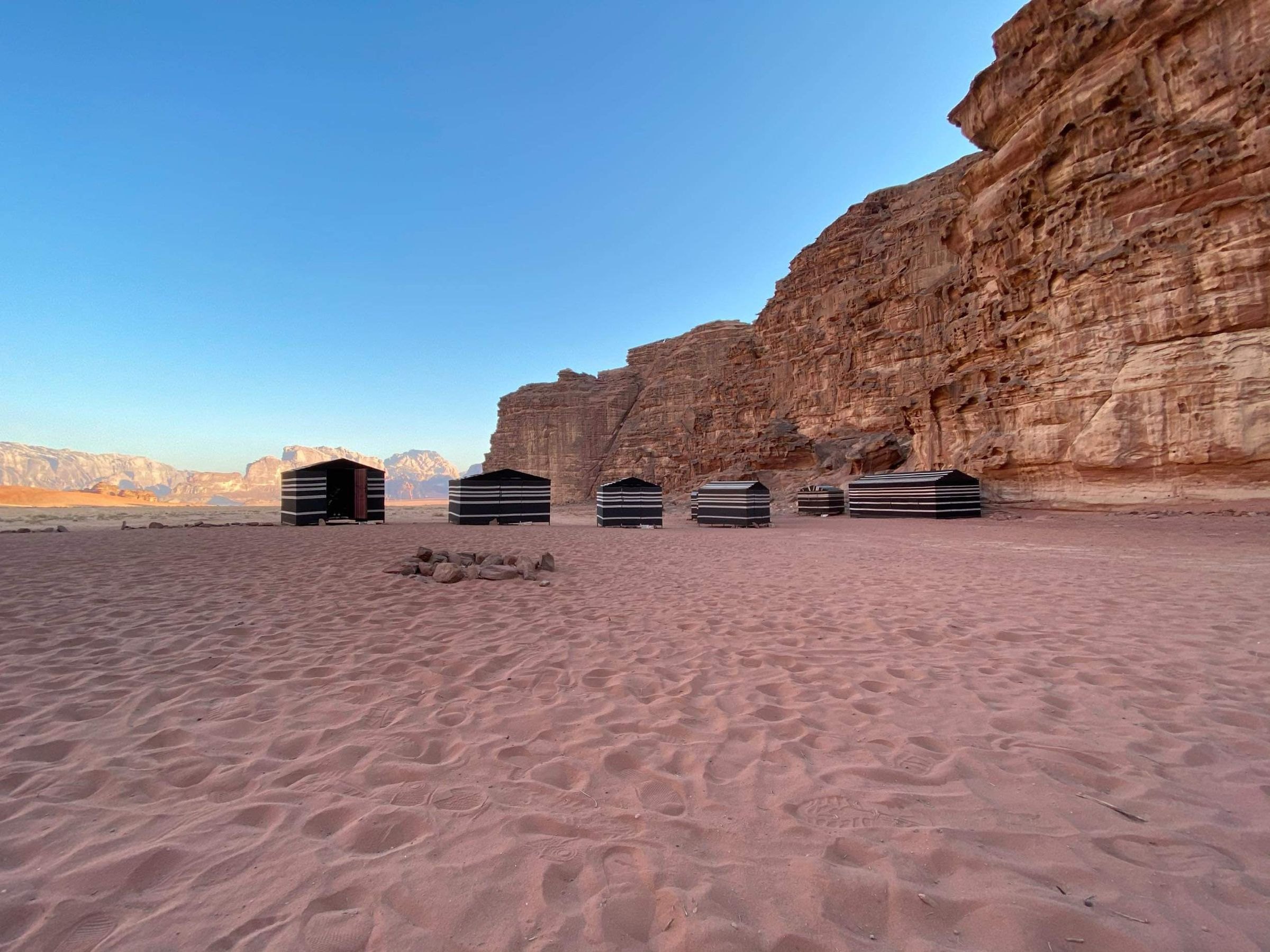 A Bedouin-style camp in Wadi Rum