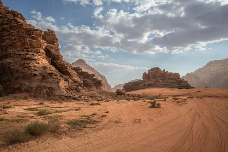Rock formations in Wadi Rum