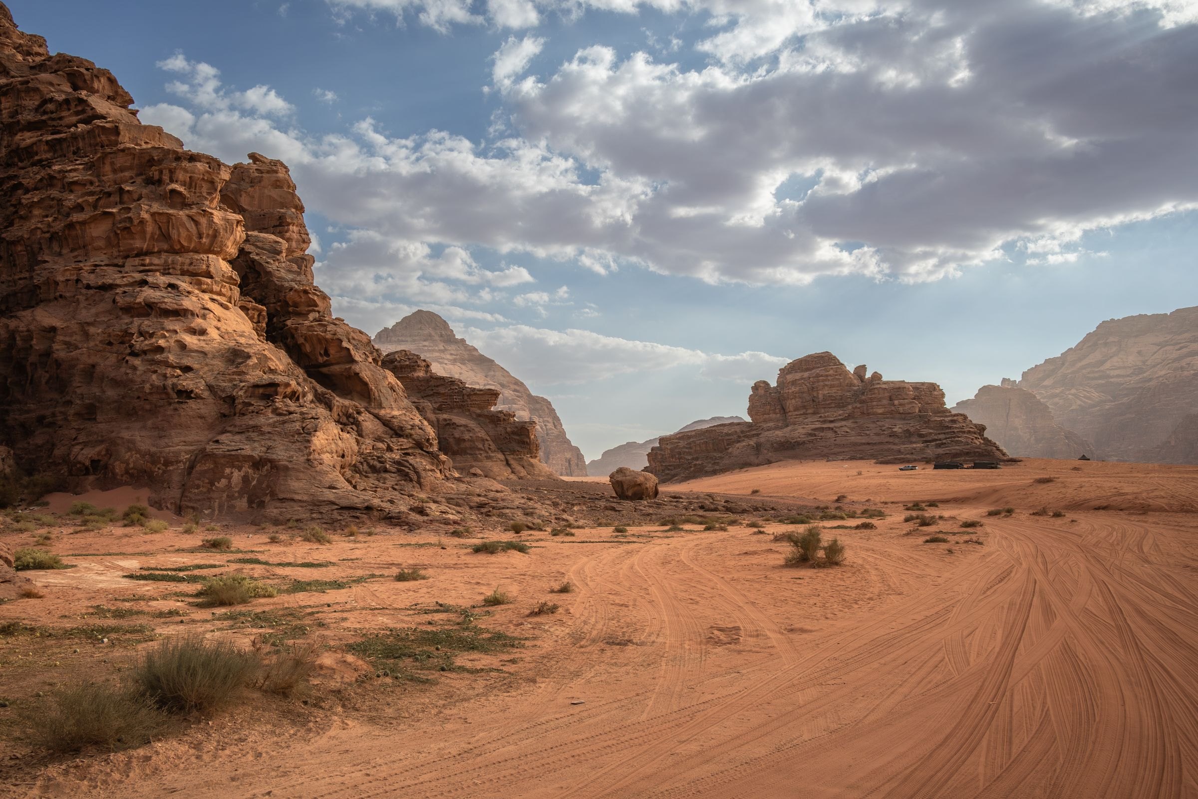 Rock formations in Wadi Rum