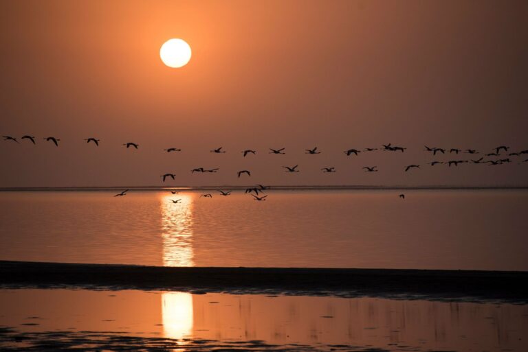 Sunset over Walvis Bay