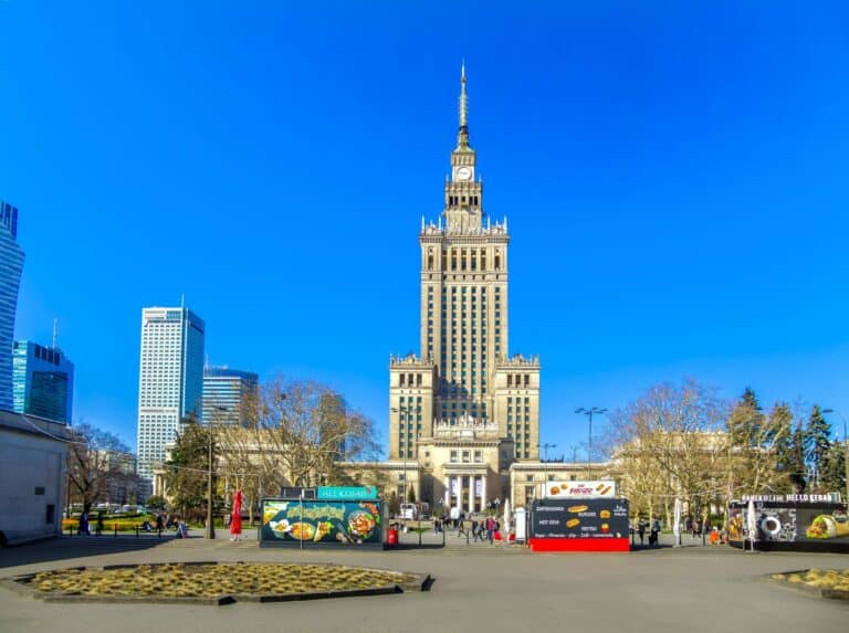 The Palace of Culture and Science in Warsaw, Poland