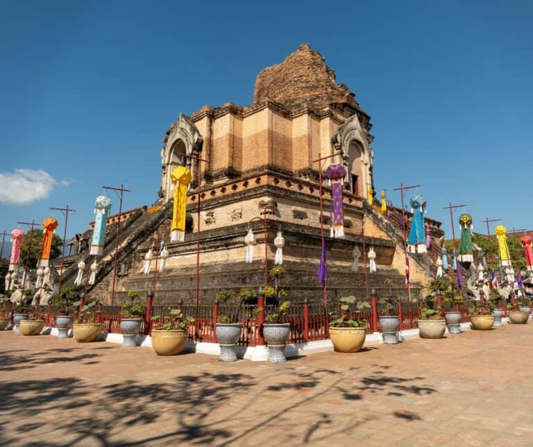 Wat Chedi Luang in Chiang Mai, Thailand