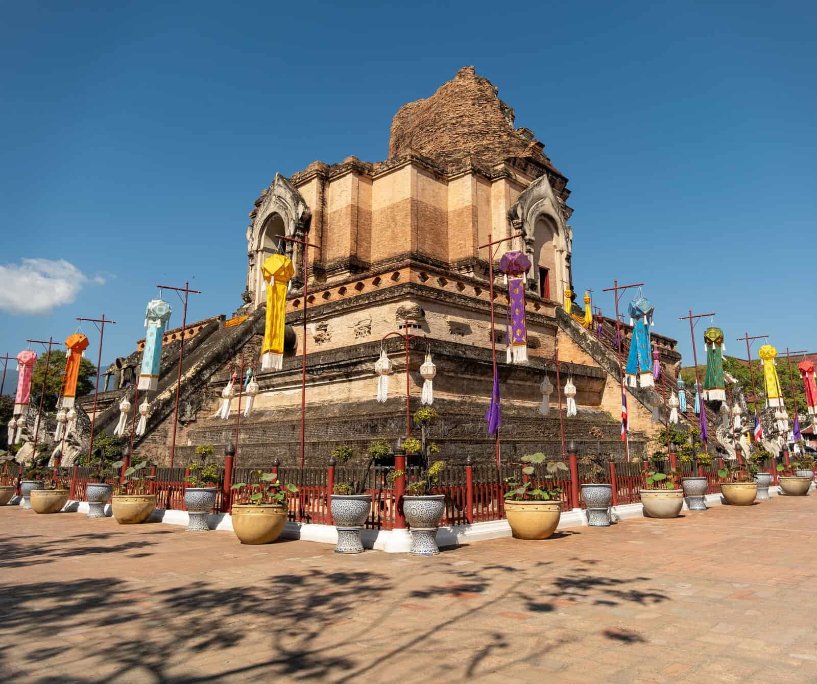 Wat Chedi Luang in Chiang Mai, Thailand