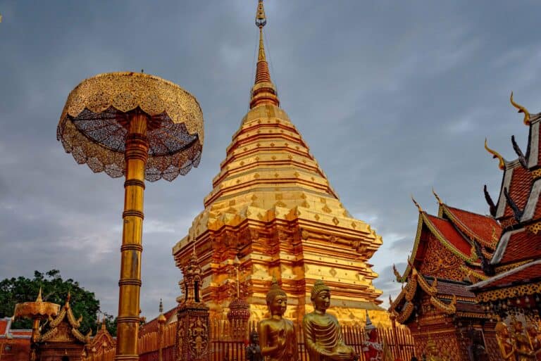 The golden chedi of Wat Phra That Doi Suthep, Chiang Mai