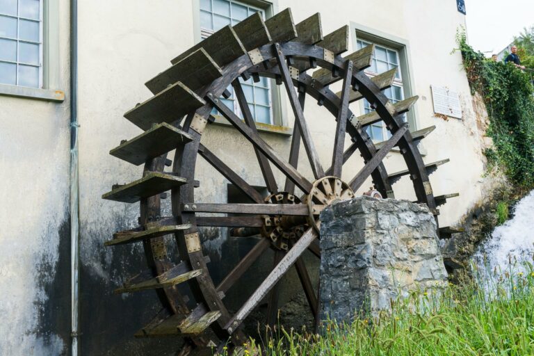 A vintage water wheel
