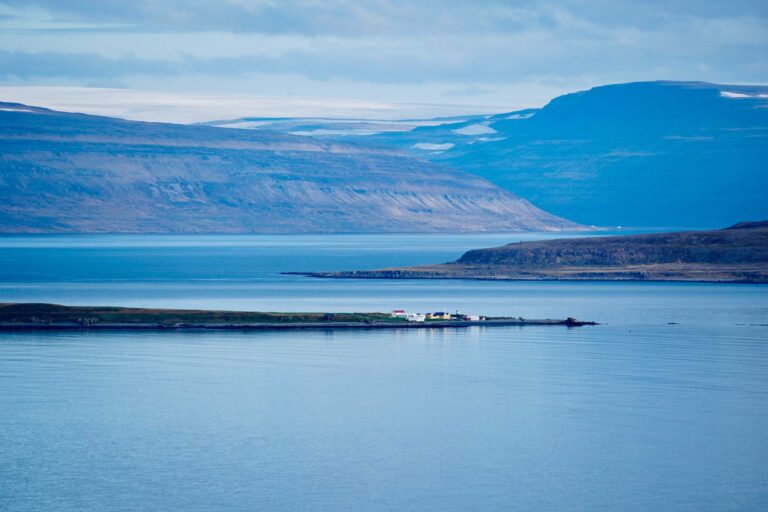 Mountains and water in the Westfjords