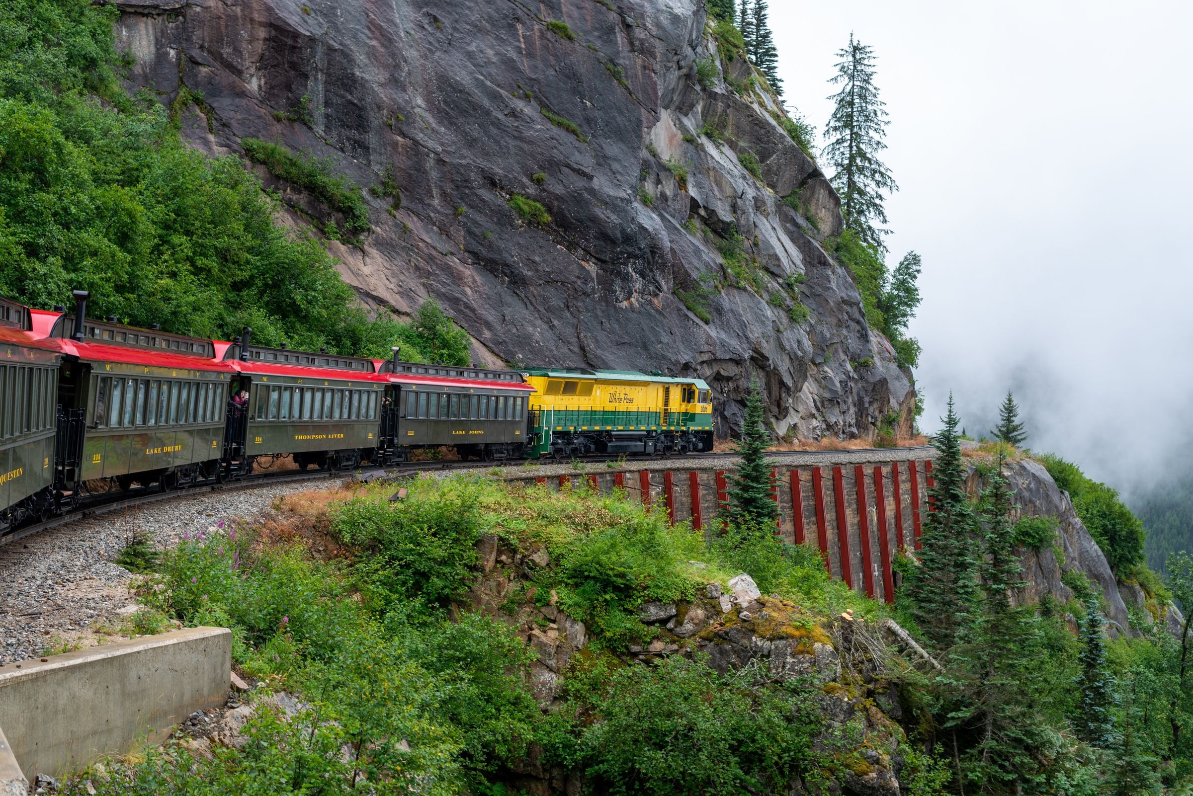 A train on the White Pass railway