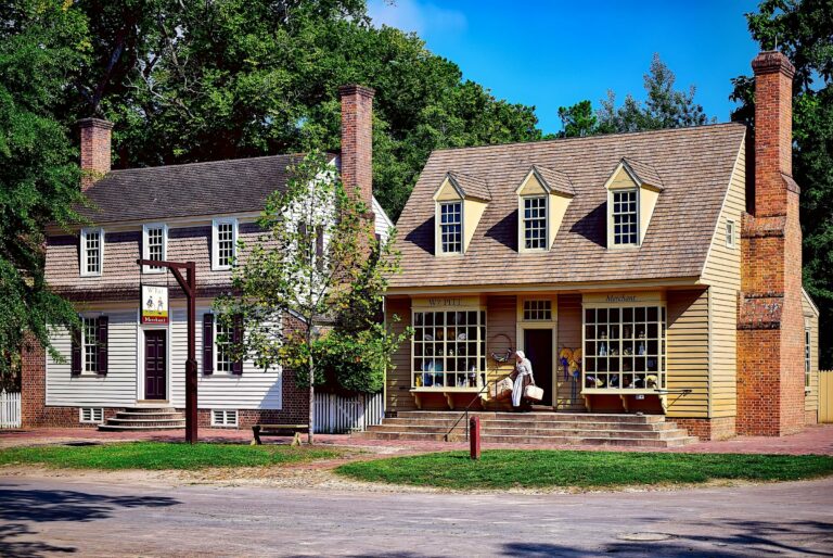 Colonial houses in Williamsburg