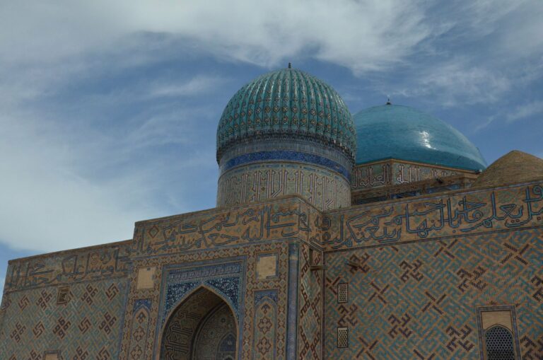 Tilework on the Khoja Ahmed Yasawi Mausoleum