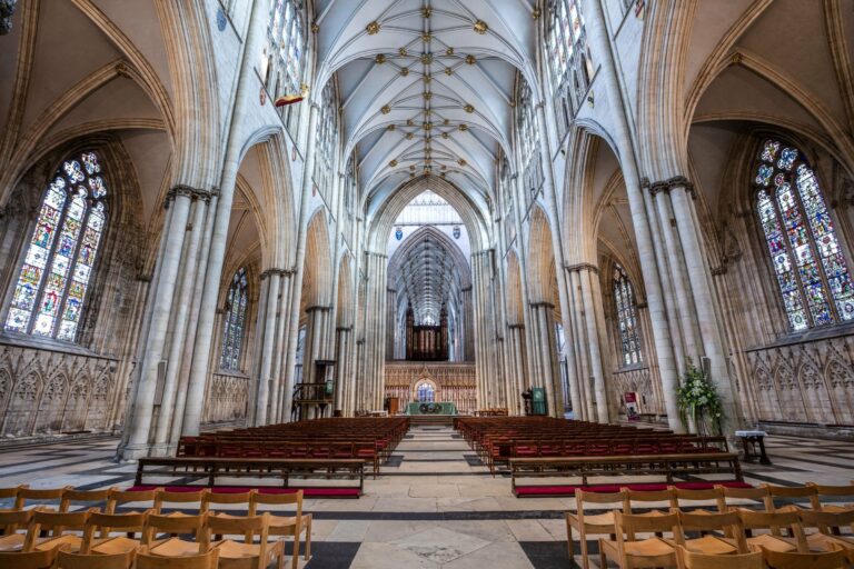 The Gothic nave of York Minster