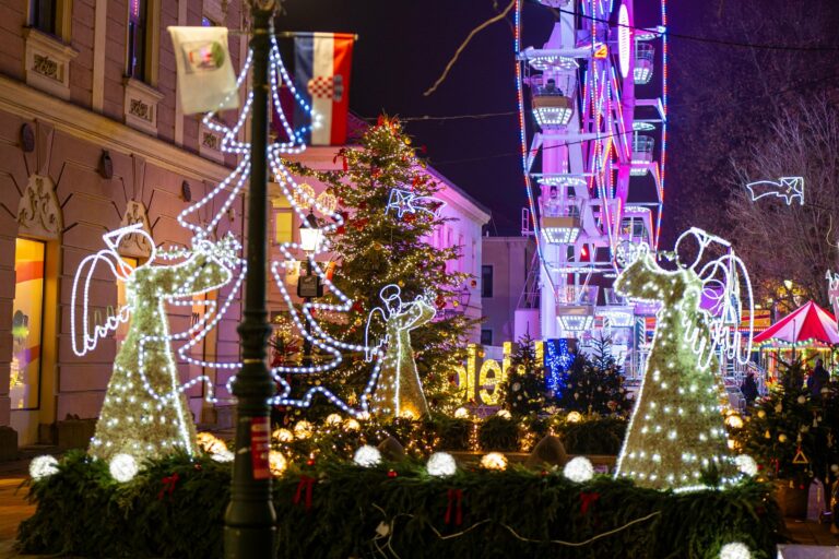 Christmas lights and decorations in Zagreb