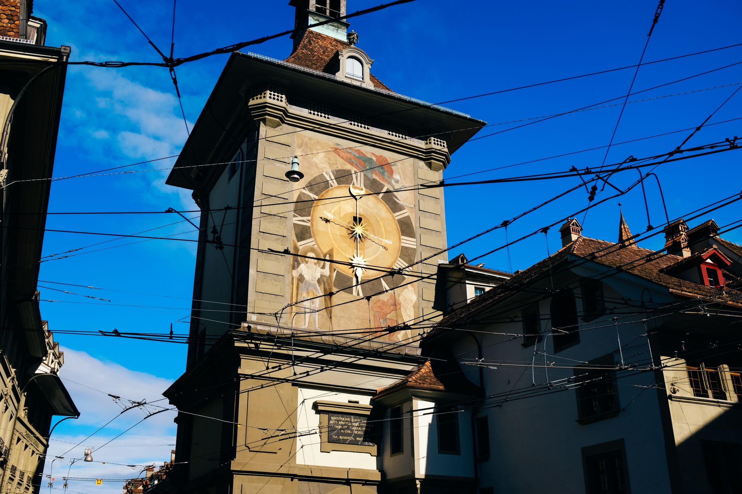 The Zytglogge clock tower in Bern